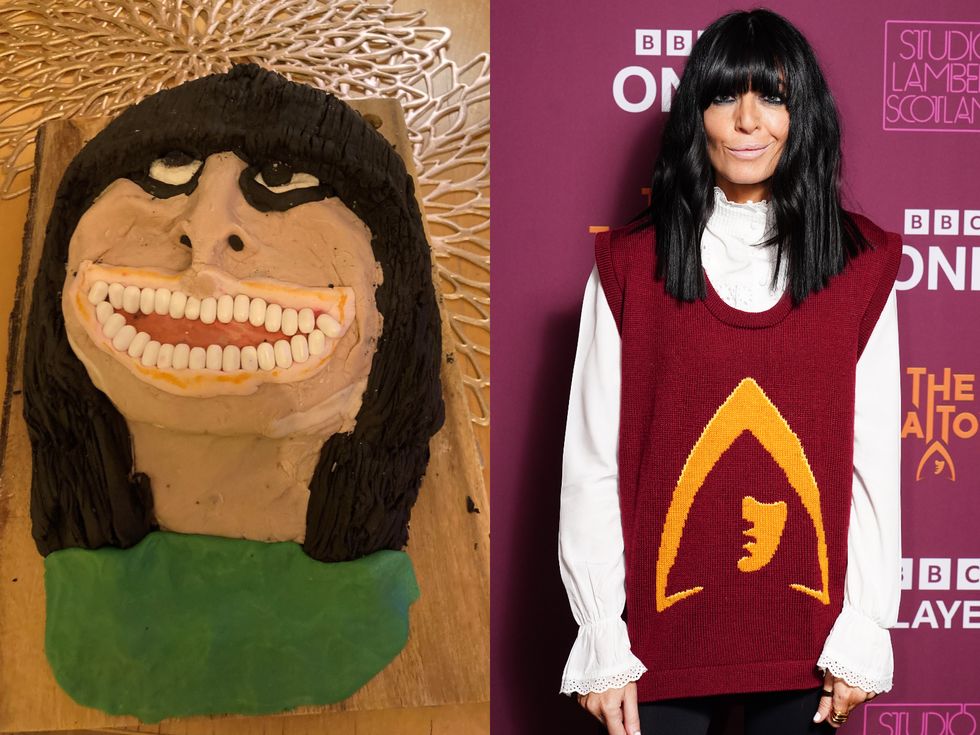 Birthday girl Claudia Winkleman praises ‘excellent’ viral caricature cake