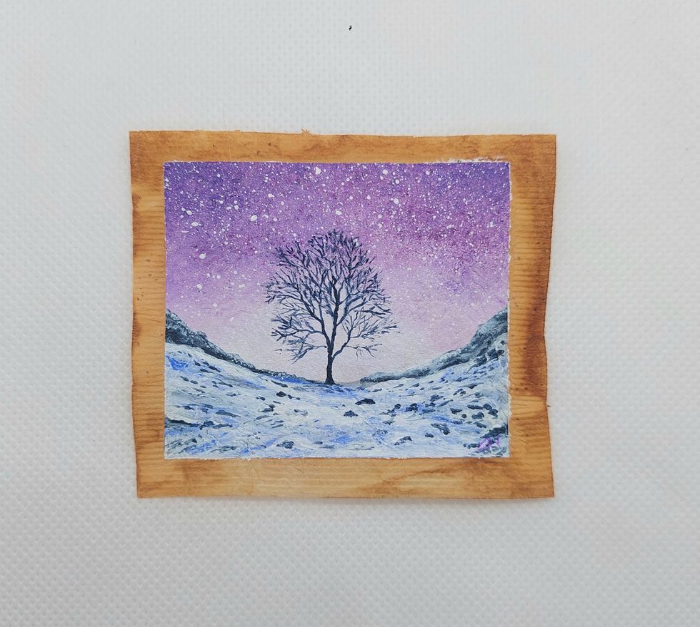 Tree on tea bag