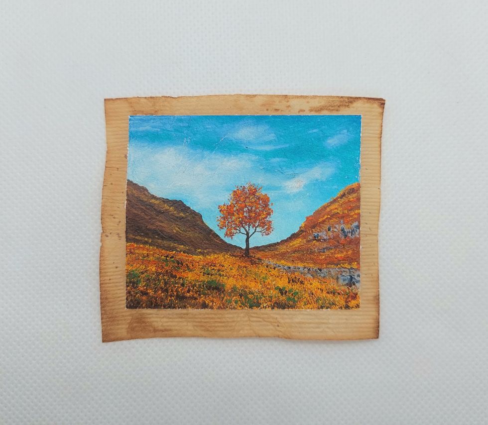 Tree on tea bag