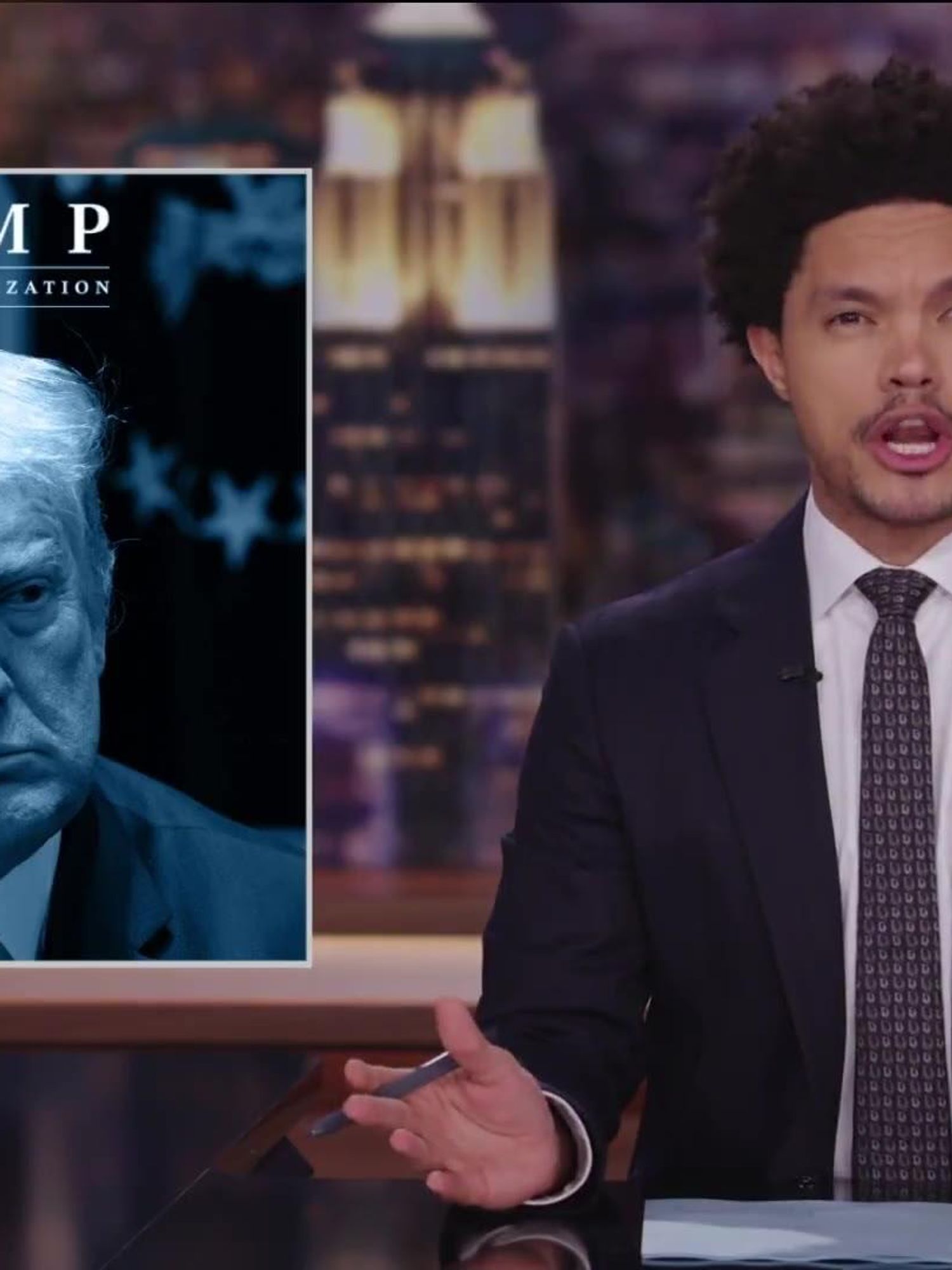Trevor Noah roasts Trump’s ‘genius’ running of Trump Organization
