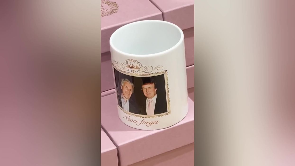 Brits protest against Trump state visit with Epstein merch all over Windsor Castle
