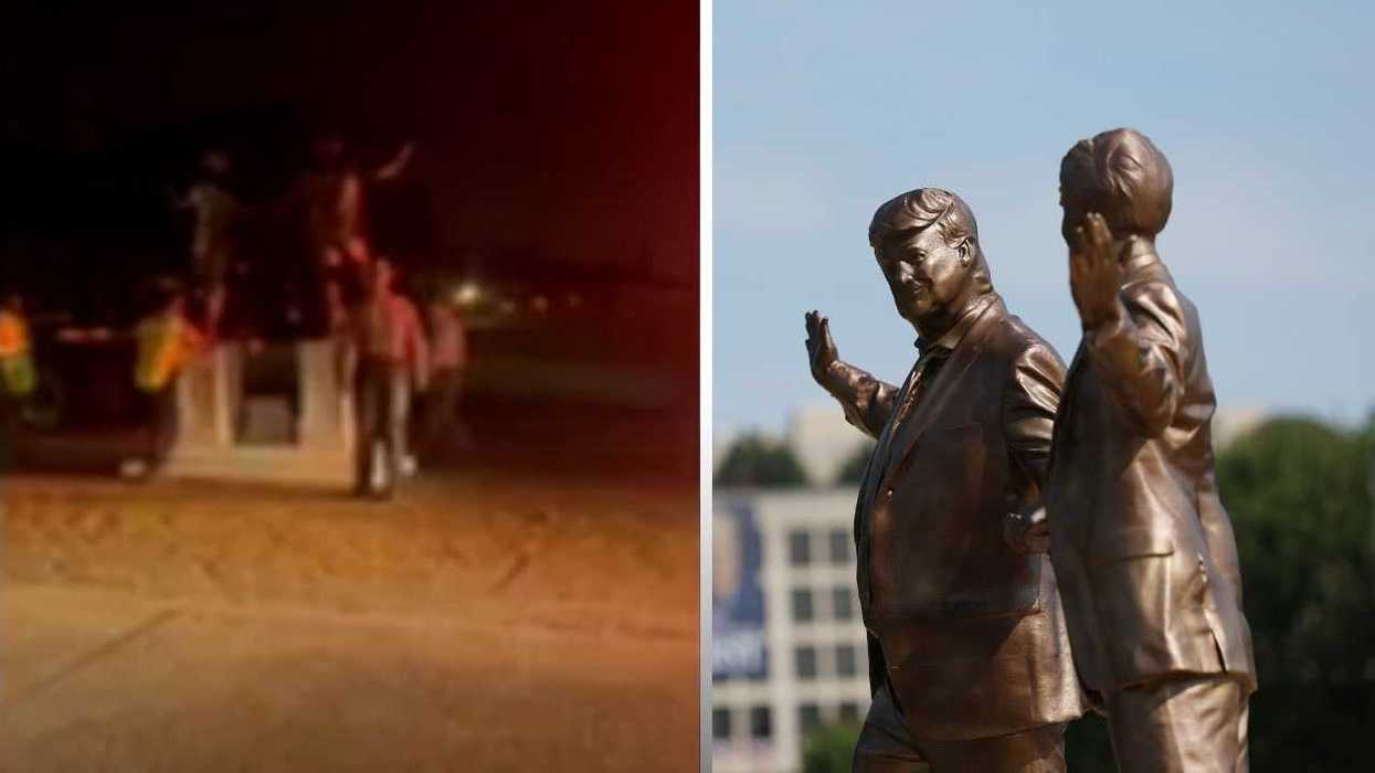 10-foot-tall participation trophy trolls Trump's 'enthusiastic involvement' in Iran war