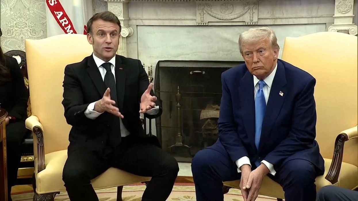 President Macron fact checks Trump in real time - here's everything Trump got wrong