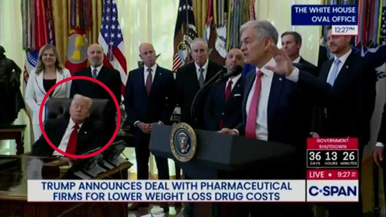 White House lash out at 'moron' suggesting Trump was asleep again – but there's one problem