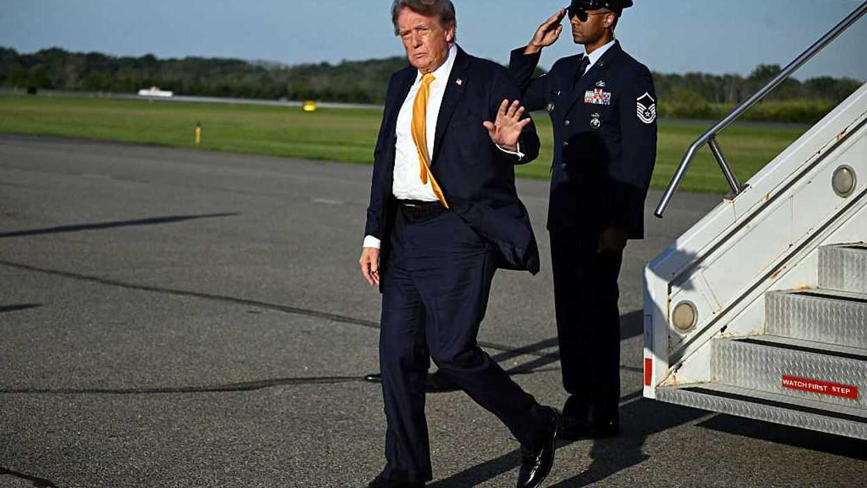 Trump appears with new 'brunette' hair and everyone is baffled