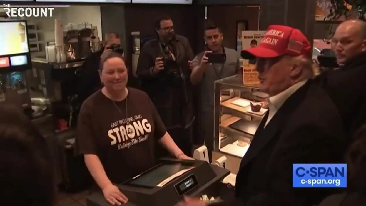 Trump went to McDonald's and immediately cracked a dad joke