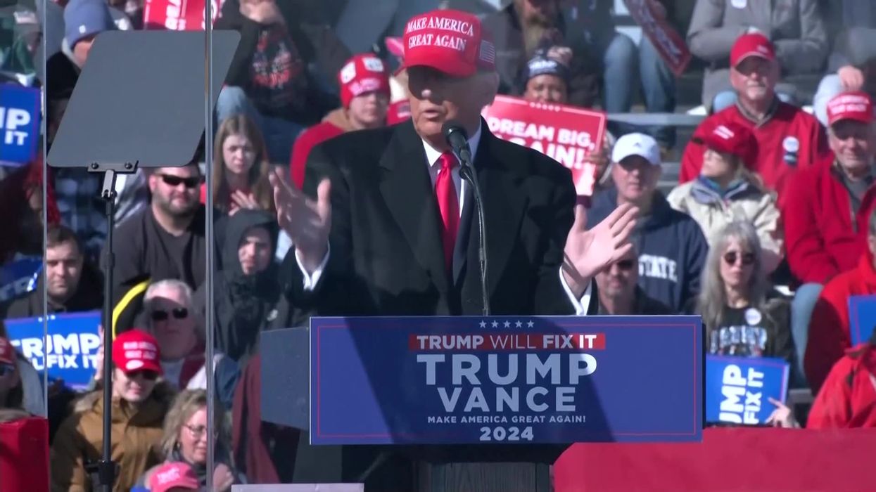 Trump ‘doesn’t mind’ about ‘fake news’ being shot - campaign claims he was ‘looking out for their welfare’