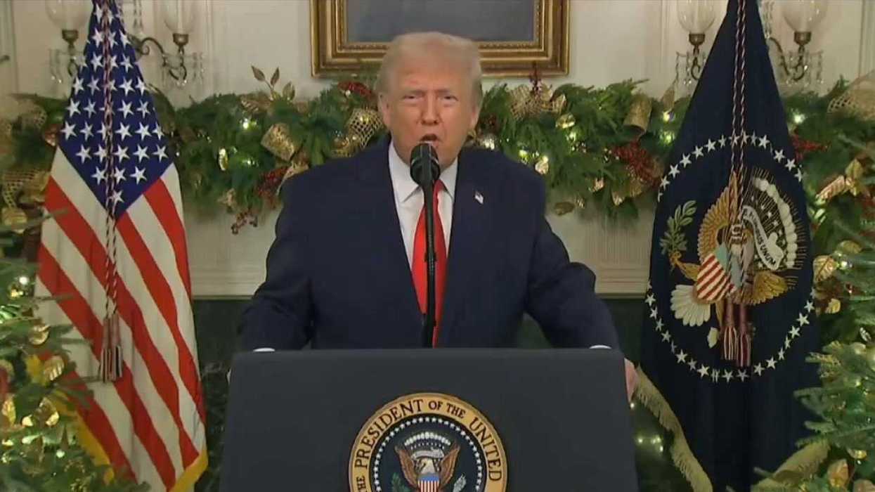 Trump's 'pathetic' White House addition compared to satire – but it's real