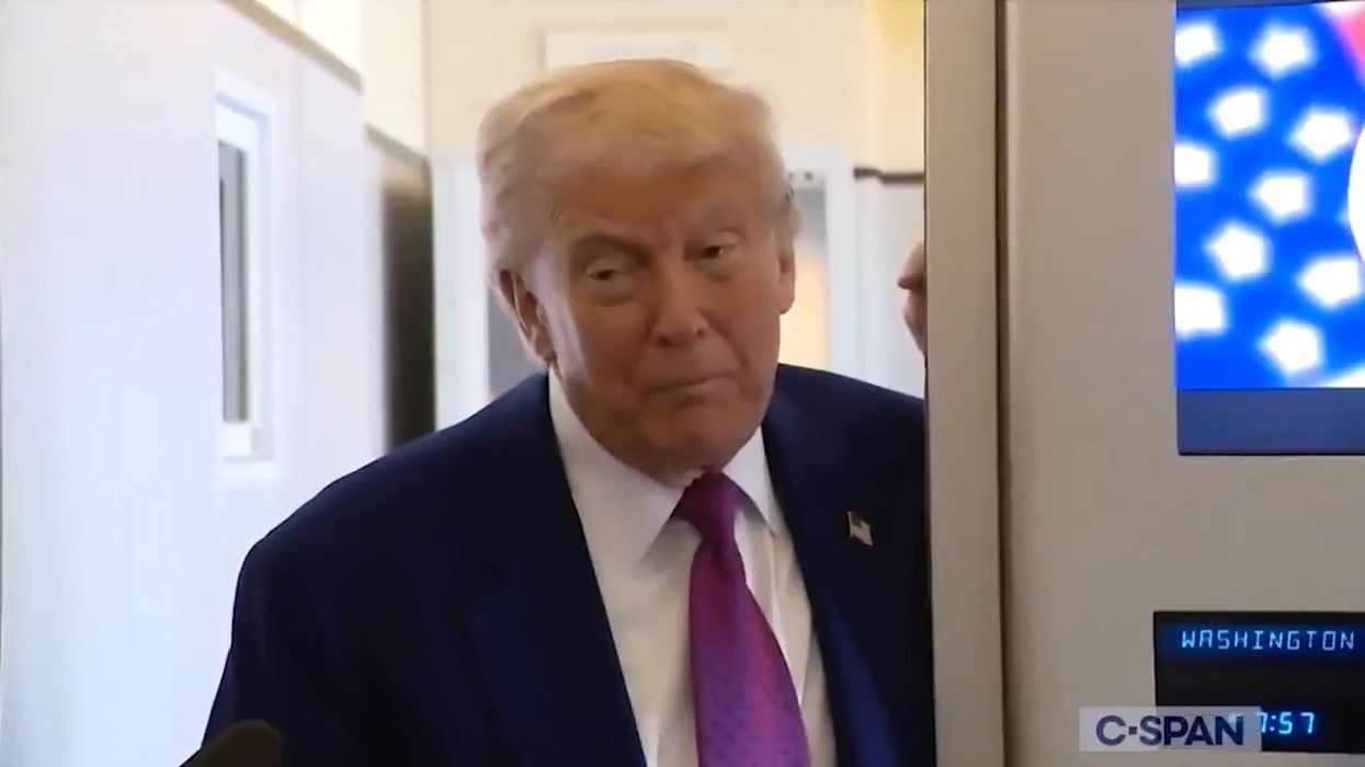 Trump bizarrely claims he's 'shook more hands then any human is capable of'