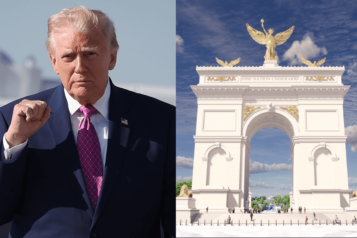 Trump has unveiled plans for 'Arc de Trump' - and everyone is 'embarrassed' for the US
