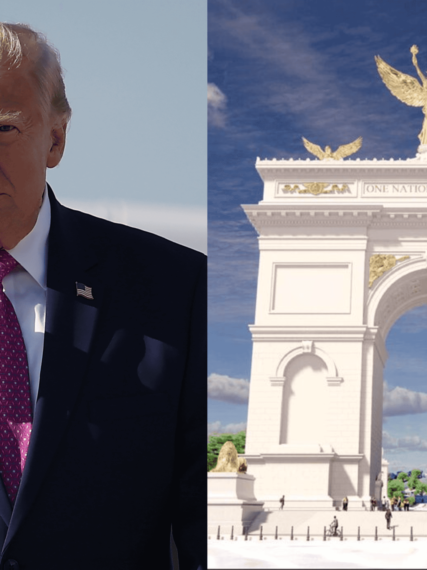 Trump has unveiled plans for 'Arc de Trump' - and everyone is 'embarrassed' for the US