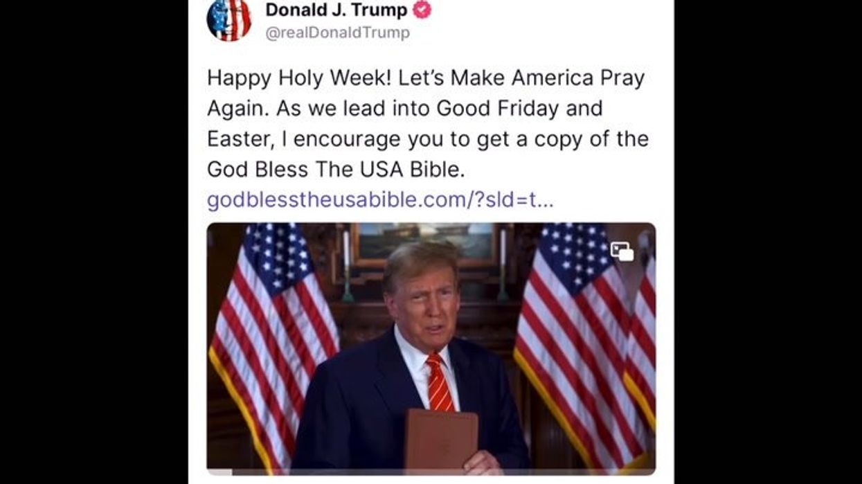 Trump's $60 'God Bless the USA bible' sparks outrage online