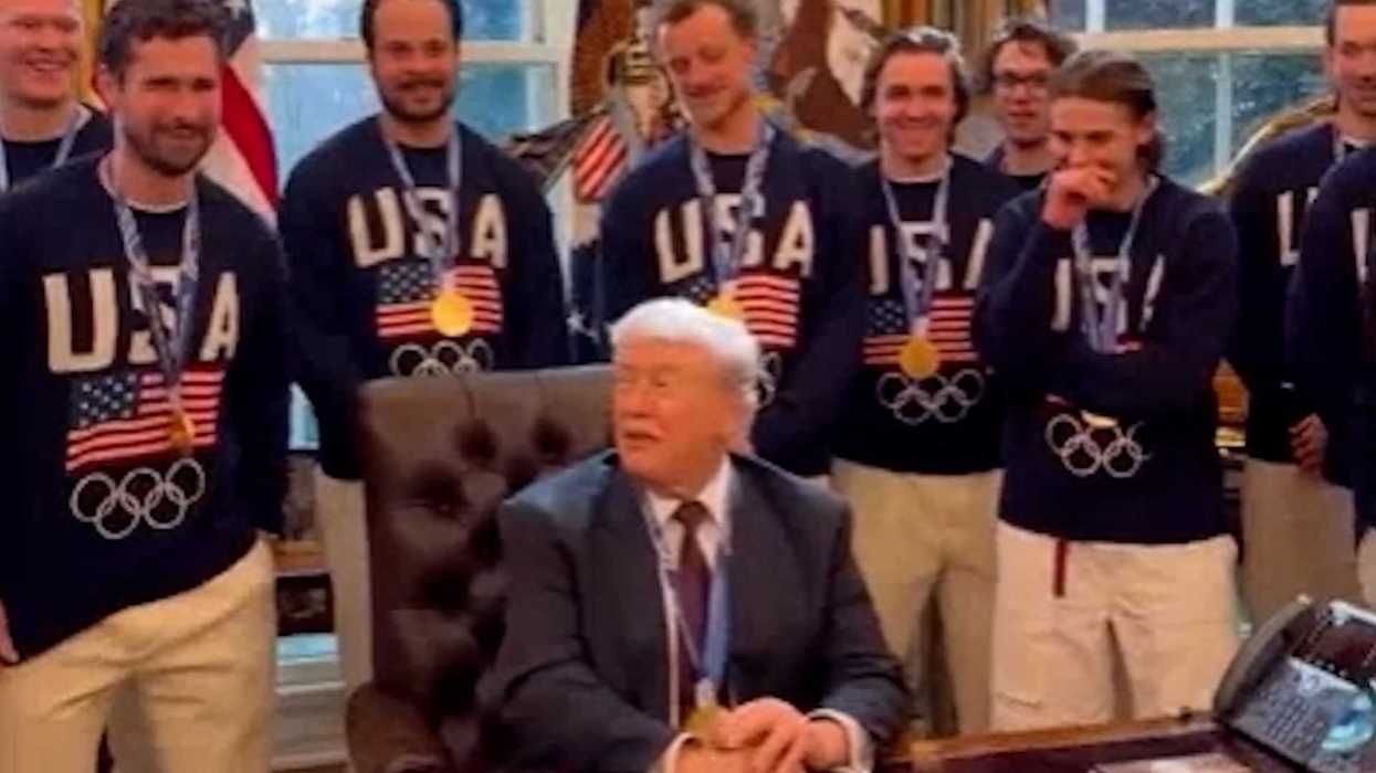 USA men's hockey team met Trump after gold medal win - and it went down as well as you'd expect