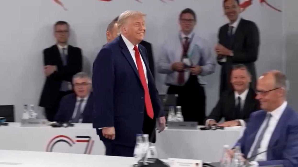Hot mic catches Trump telling other world leaders 'I'm the boss' at G7 summit