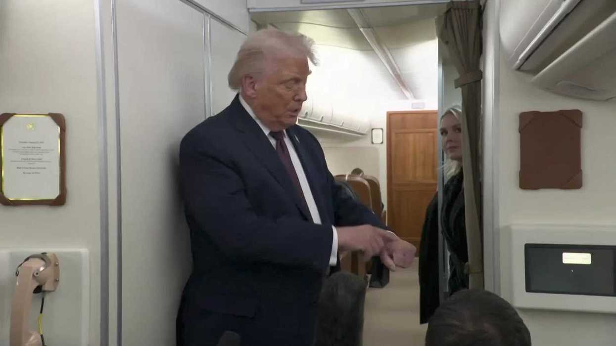 Donald Trump blames aspirin for visible bruising on his hands