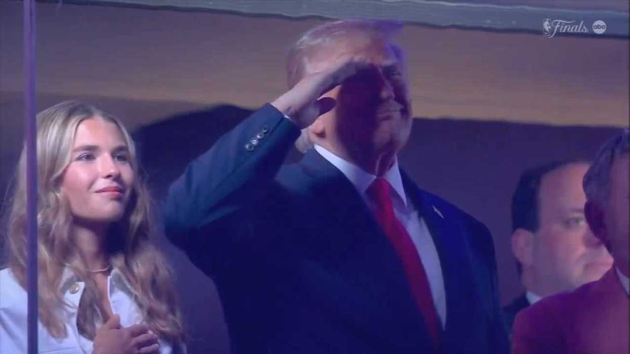 Trump appeared to fall asleep during New York Knicks finals game and real fans are furious