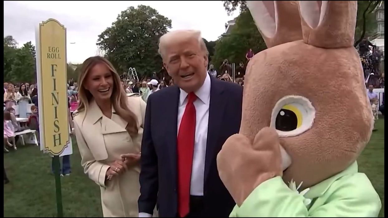 Donald Trump digs out Joe Biden over Easter bunny blunder