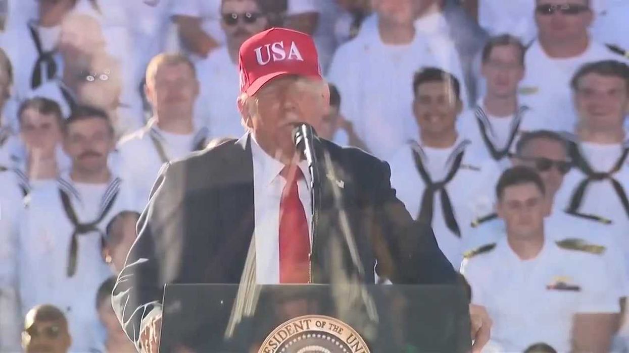 Trump refers to Democrats as 'gnats' in awkward speech to Navy