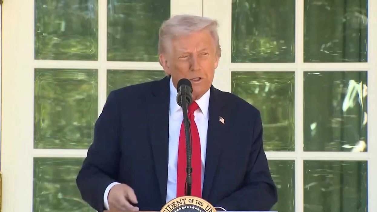 Trump thanks 'Darth Vader' at awkward Rose Garden luncheon