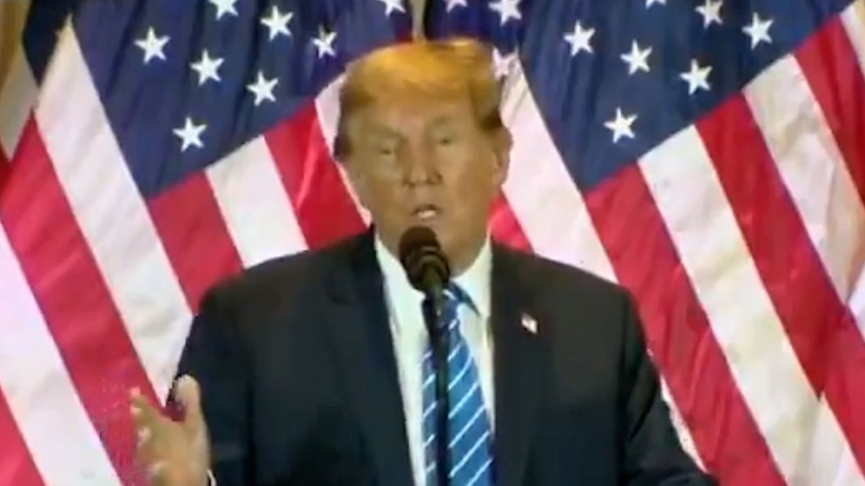 Trump declares 'the world is laughing at us' in Super Tuesday speech