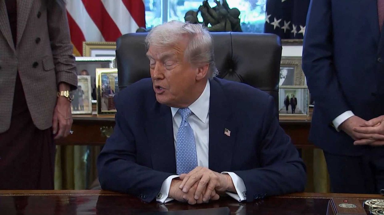 Trump snaps 'quiet, piggy' at female reporter over Epstein questioning