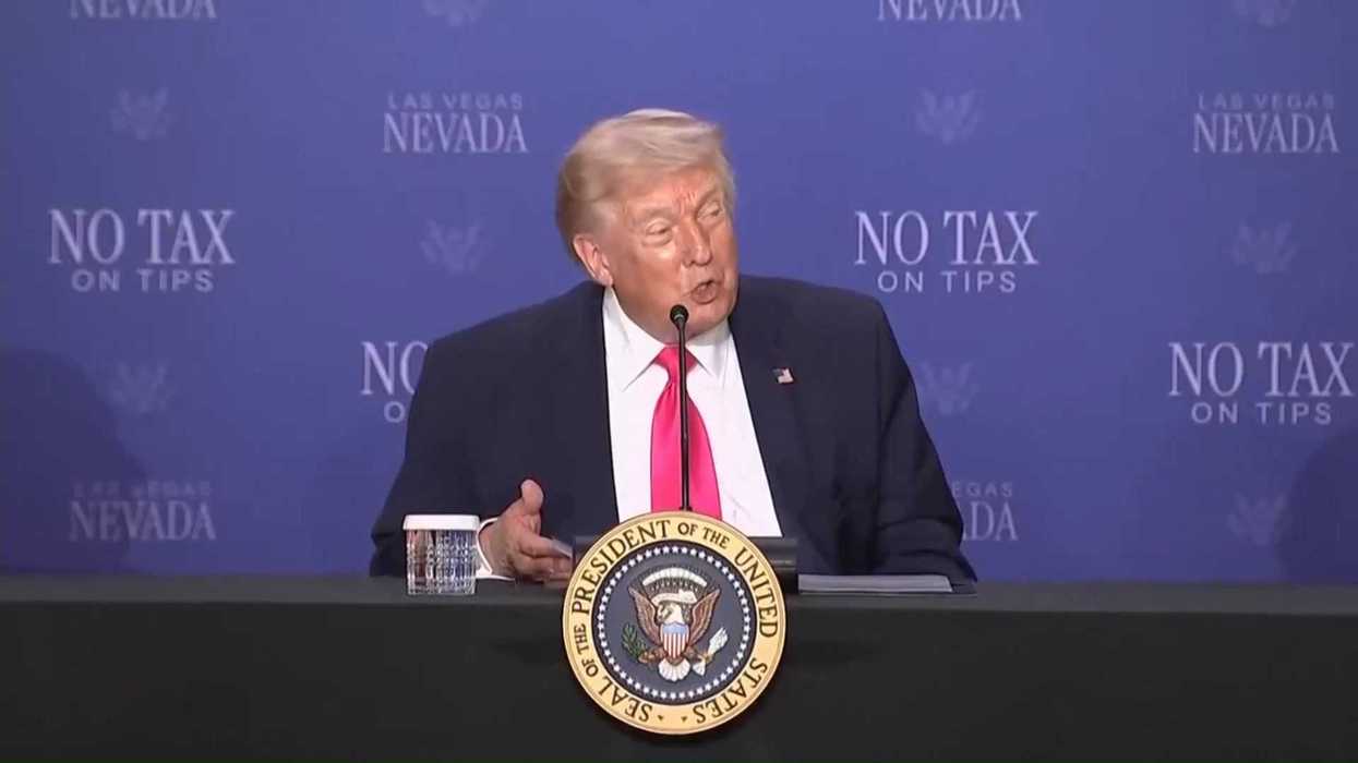 Trump claims things were ‘embarrassing’ in the US a year ago - but there's one major problem