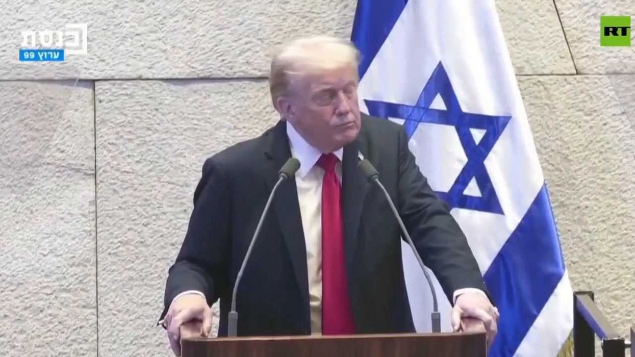 Trump says Israel used weapons 'very well' in uncomfortable statement