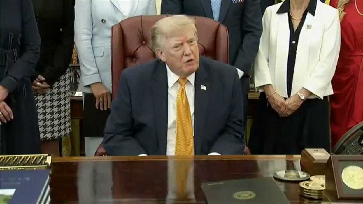 Trump is still trying to claim the Reflecting Pool was vandalised