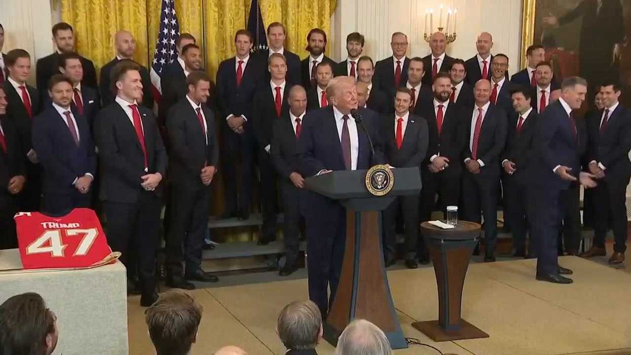 Trump accused of 'sounding like a toddler' taking Panthers gift: 'I’m president, I’ll just take them'