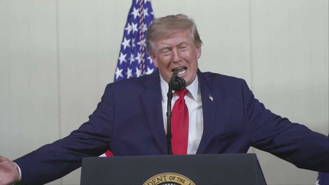 Trump pleads with crowd to vote Republican in November - or ‘they'll impeach me’
