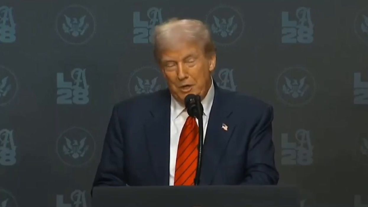 Trump 'amazed' when crowd don’t applaud him on trans athlete ban: 'It's crazy'