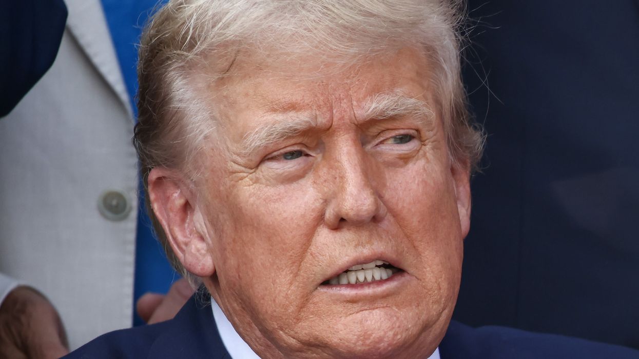 Donald Trump's hilariously awkward moment while waiting for flyover