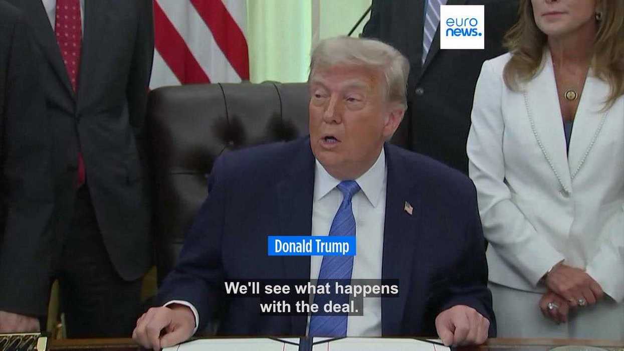 Trump threatened to 'bomb the s**t out of Iran' hours after calling for world peace