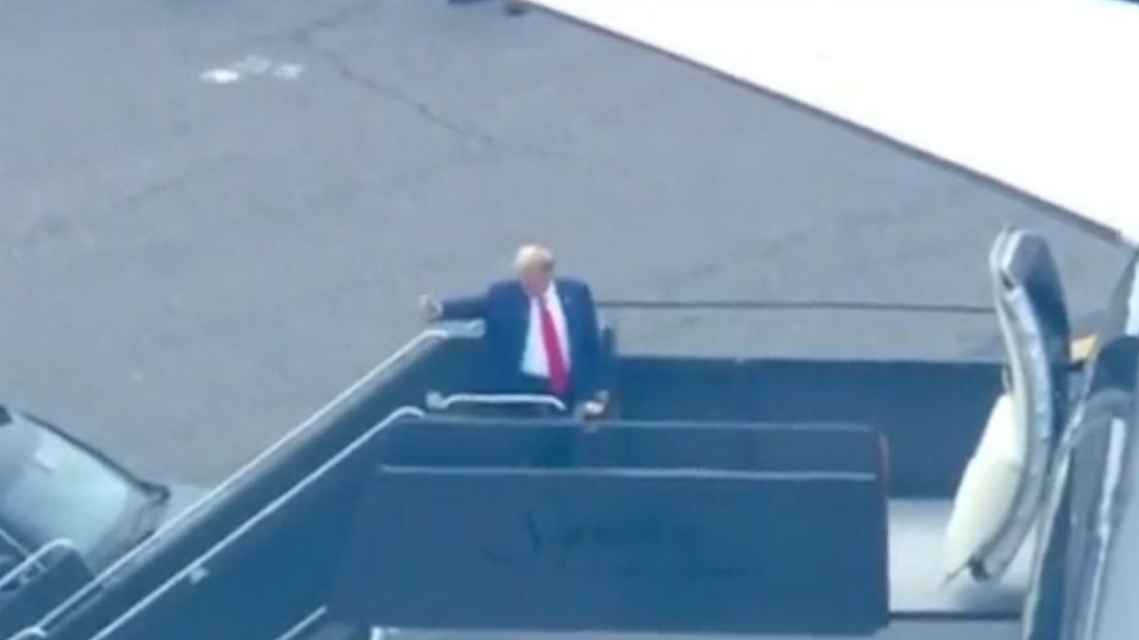 Video of Trump walking down stairs raises concern: "There is something seriously wrong"