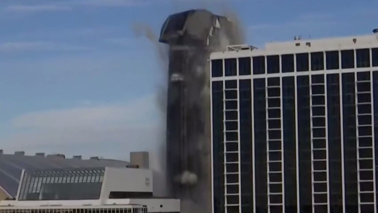 Trump’s Plaza casino in Atlantic City has been demolished