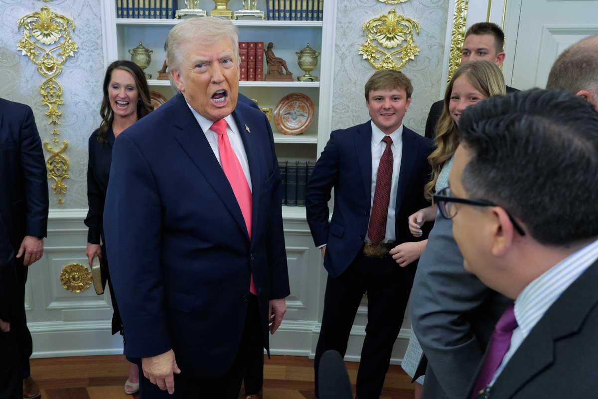 Trump’s reaction to the US attacking Iran ‘long and hard’ has internet recoiling