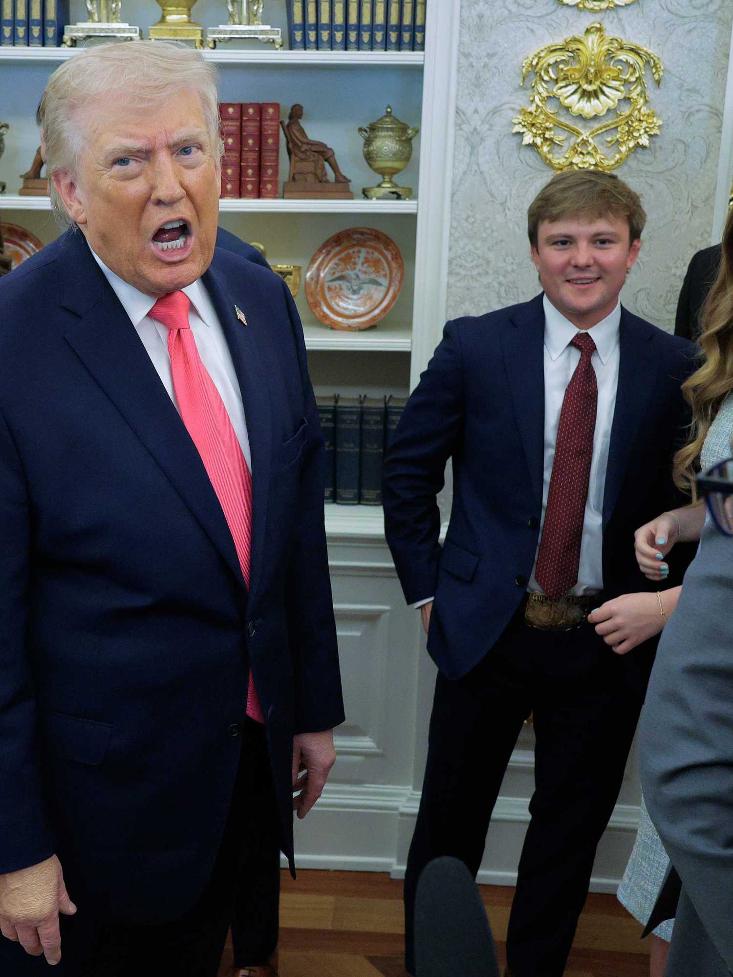 Trump’s reaction to the US attacking Iran ‘long and hard’ has internet recoiling