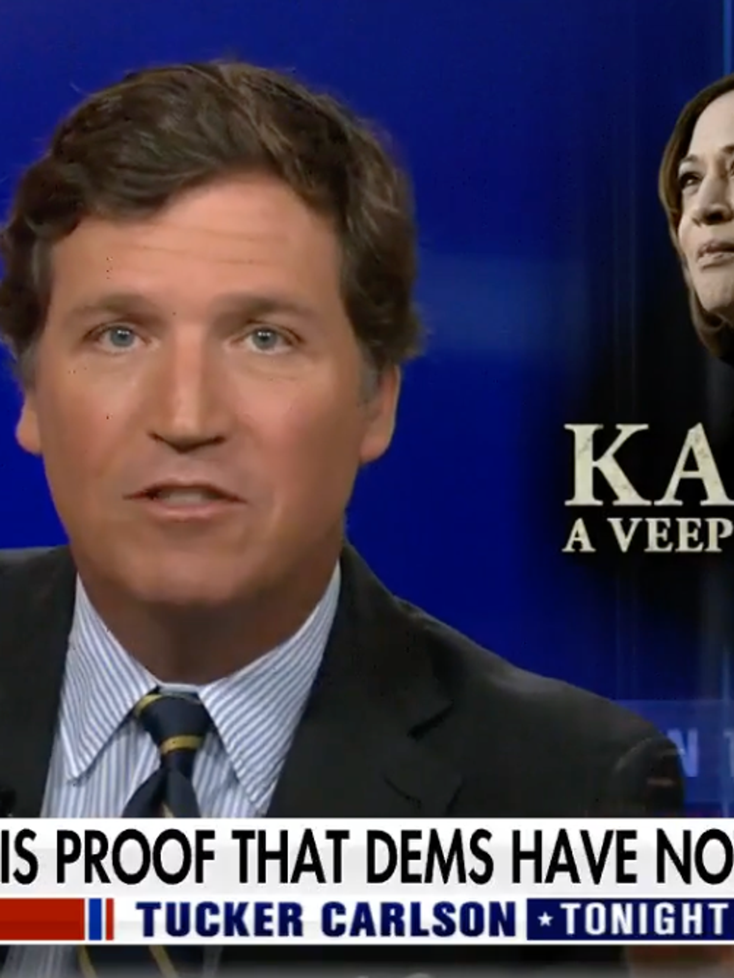 Tucker Carlson weirdly refusing to say Kamala Harris' name properly - 2 years later