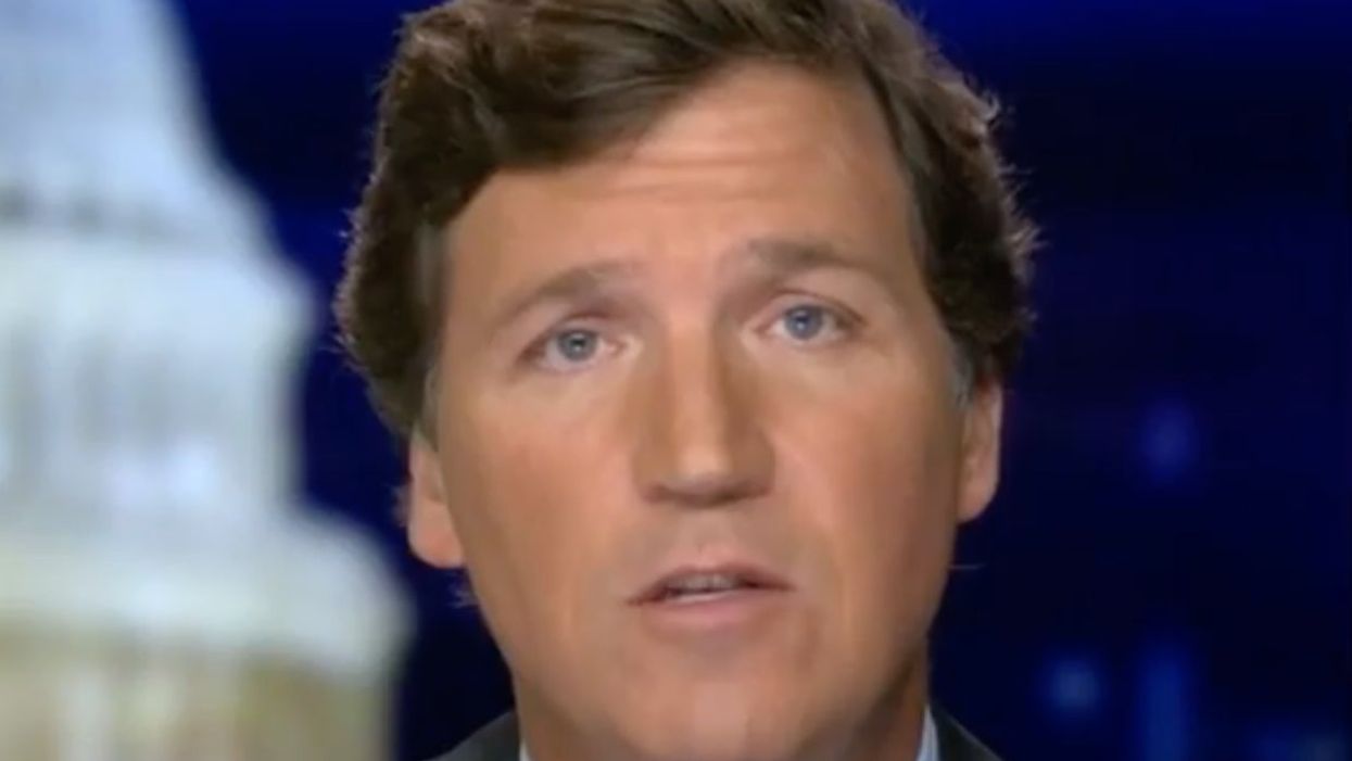 Tucker Carlson speaking on Monday 15 February 2021