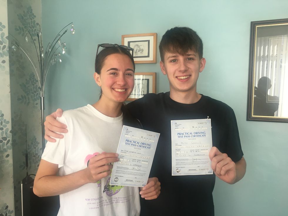 Twins ‘over the moon’ after passing driving tests at the same time