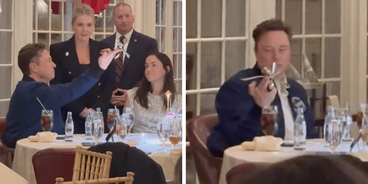 Why was Elon Musk playing with forks at Donald Trump's White House ...