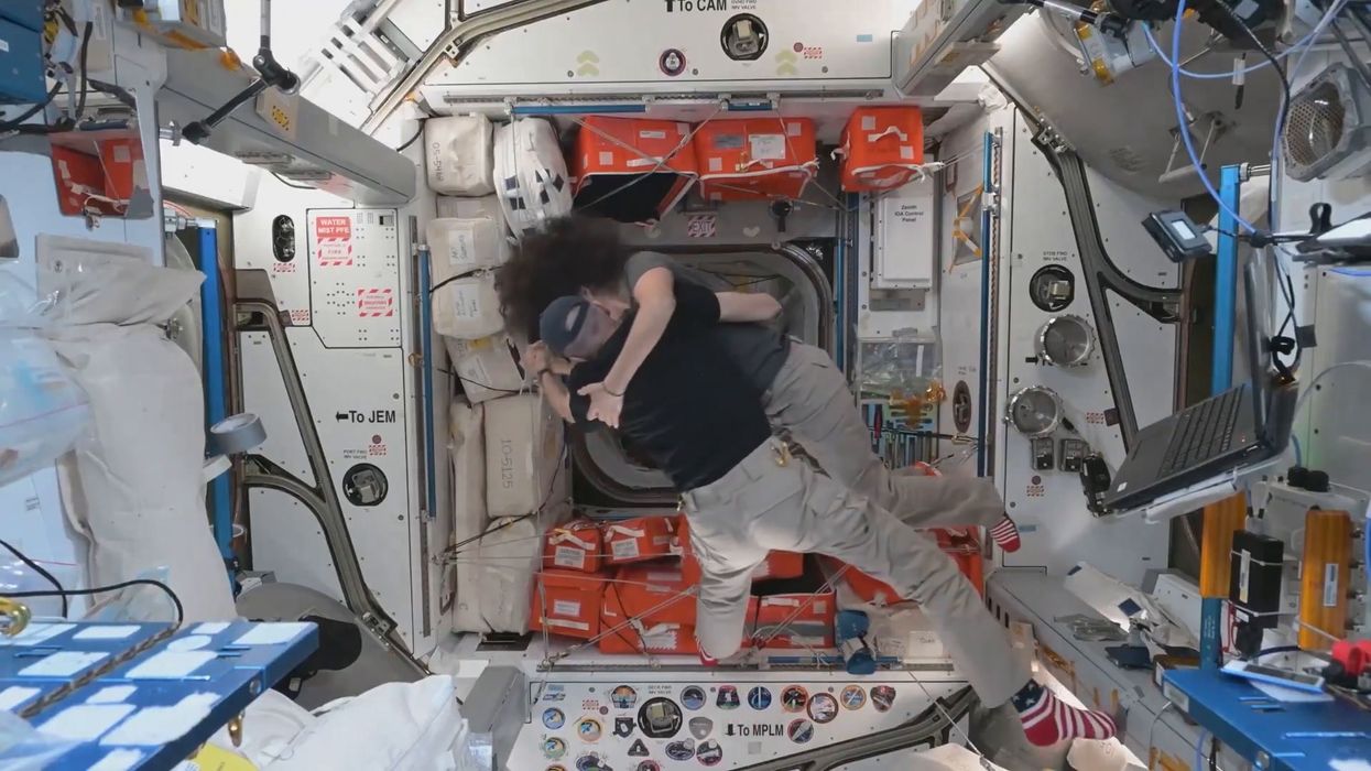 Two stepping on the moon: Watch astronauts dance in space