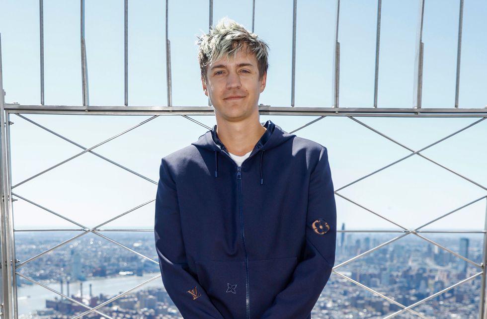 Tyler 'Ninja' Blevins visits the Empire State Building on April 20, 2022 in New York City