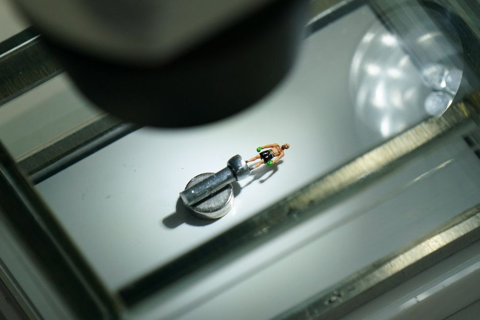 Tyson Fury micro sculpture (Jacob King/PA)