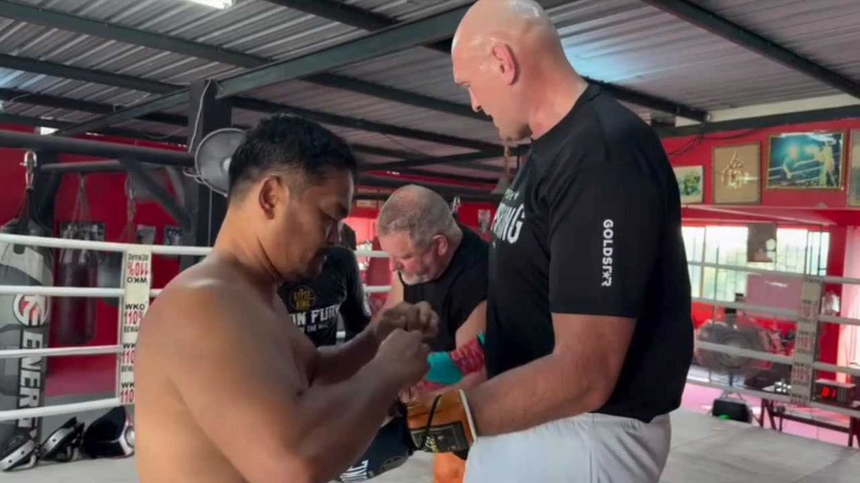 Tyson Fury training during his 2026 comeback