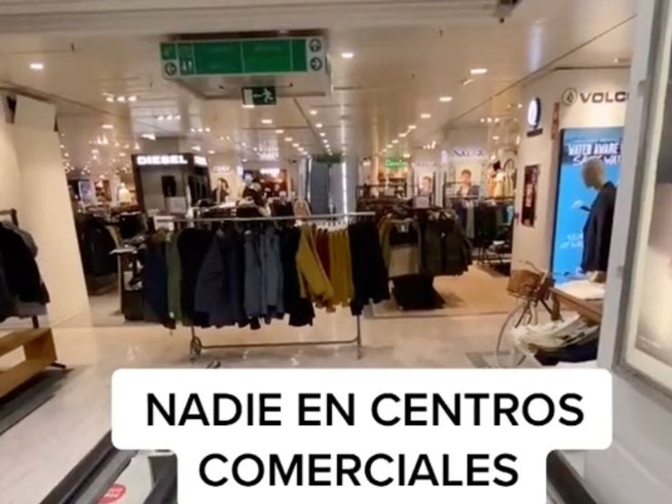 <p>\u201cNo one in the shopping centres.\u201d</p>