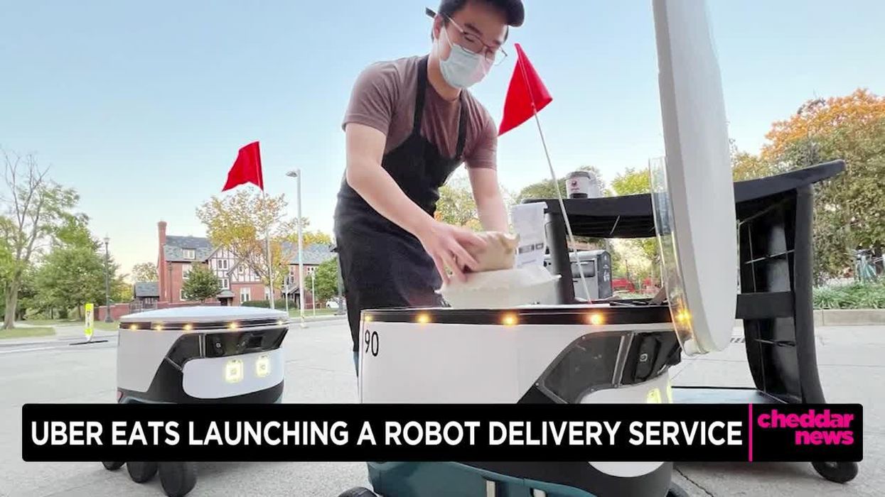 Robot delivers Christmas Day speech with creepy message about humans