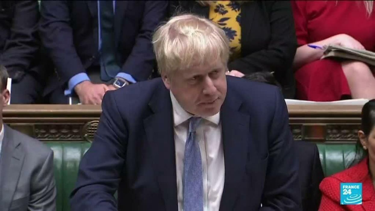 Priti Patel's face during Boris Johnson's speech was eye-opening