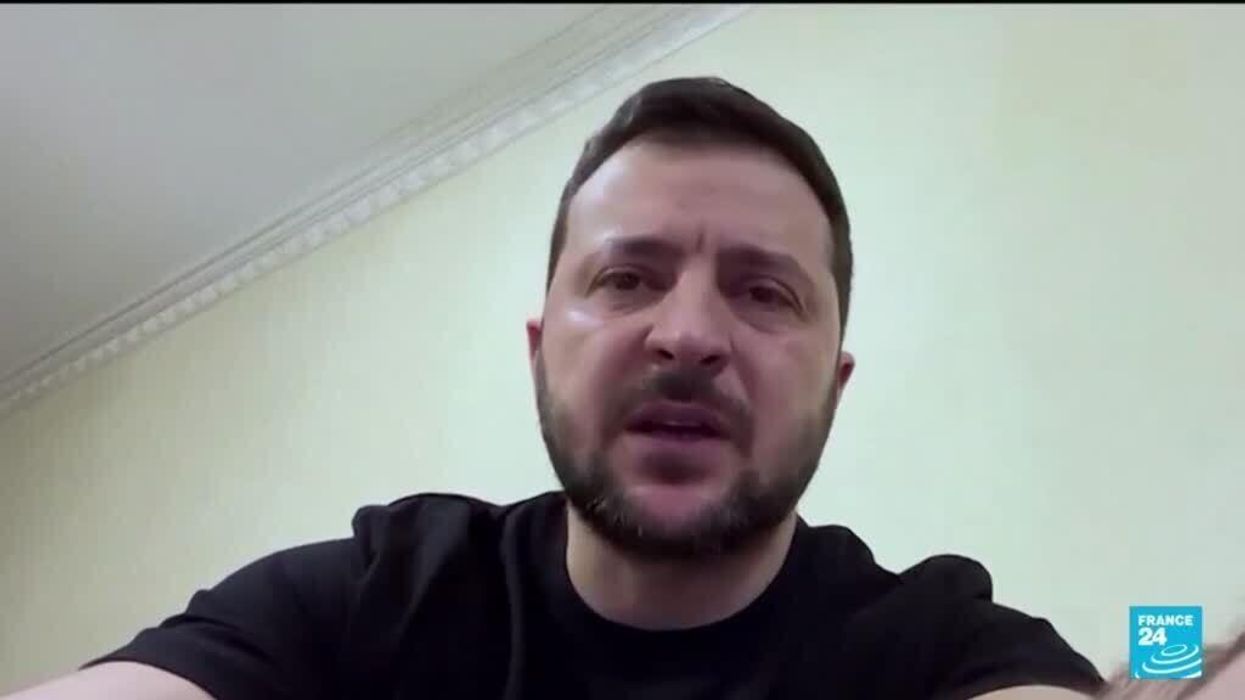 Where was David Letterman's Netflix interview with Volodymyr Zelensky?