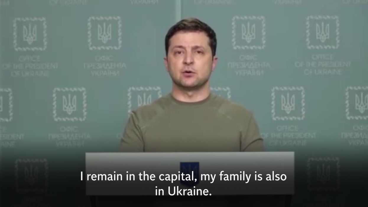 Ukrainian president Volodymyr Zelensky praised for sending defiant message from Kyiv: 'We will fight for our land'